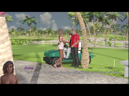 la pareja aventurera #26 anne le hizo una mamada a deric mientras jugaba golf... johannes y anne pasan un tiempo juntos 