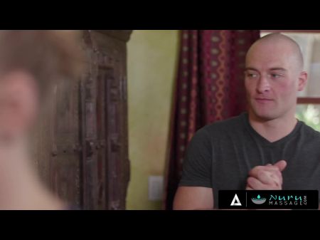 Nuru Rubdown - Crazy Soaks His Large Man Sausage With Slaver Before Having Her Gash Demolished