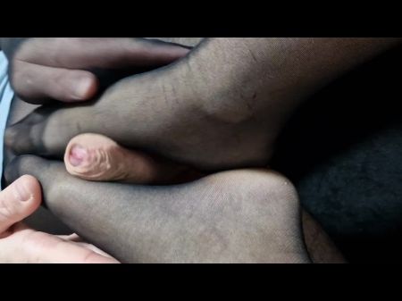 Cumshot On Pantyhose Feet