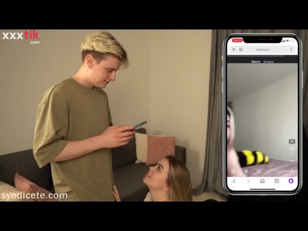 Caught My Stepsister While She Was Filming Her Honeypot