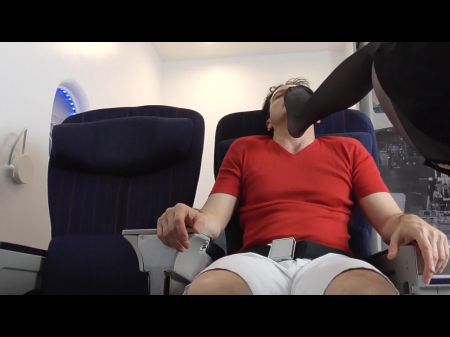 Stewardess Feet Smelling And Munching In Air Vapid