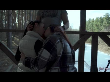 We Deep Throated Him Together On Our Vacation - Community Triple Sex Deep Throat