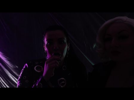 Smoking Obsession - All Girl Leisurely Getting Off With Smoke - Arya Grander And Dredda Dark