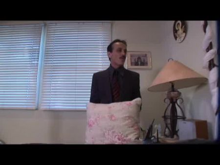 Super-cute Babysitter Gives Bj And Fucks Dads Penis In Couch