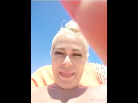 Wifey Gets Naked On The Beach