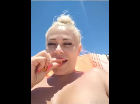 Wifey Gets Nude On The Beach