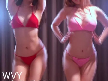 Los cuerpos calientes en bikini de Miu y Ari 