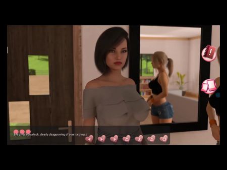 Den Schönheiten helfen #6 Die fremde Frau kam, um Johannes zu ficken ... Johannes und Stacy hatten einen Moment Zeit und Stacy spielte mit ihr 
