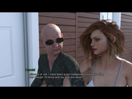 New Surroundings #8 Violet Gave Herold A Wank While She Was Helping Him To Bathe
