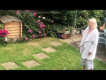 Nearby Resident Granny With Massive Tits (she Caught Me ! )