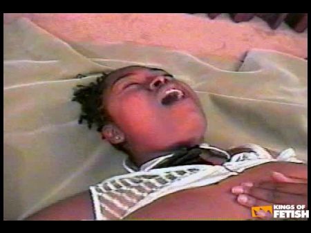 Ebony Plus-size Gets Her Thicket Smashed By A Dark Guy With Fat Prick