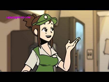 Barista With A Immense Bum Wants Romp Painfully - Cartoon Parody