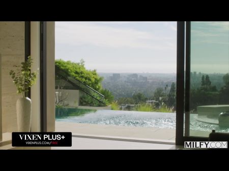Milfy Insatiable Trophy Wife Piper Press Crushes Out Husband For Pool Boy