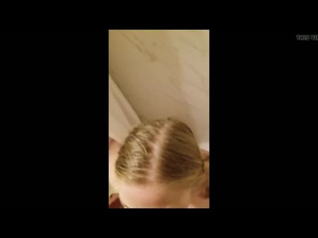 puta rubia con trenzas de rodillas obtiene enorme facial 