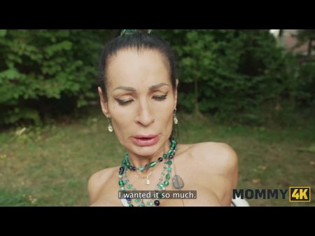 Mommy4k . Marvelous Dark-haired Cougar Valentina Sierra Is Having A Hard Orgy With Her Offspring
