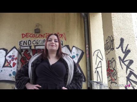 Bodacious German Saggy Boobs Girl Emma Fox Pick Up For Casting Nail In Berlin