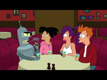 Bender Filled Amy Wong From Futurama With Sperm - Cartoon Parody