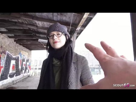 Black Hair Pawg Glasses Damsel Melli Venom Pick Up For First Casting Bang In Berlin