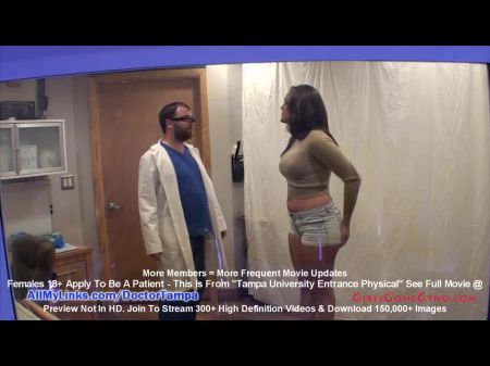 katie cummings examen ginecológico de primer año realizado por el doctor tampa en la cámara 