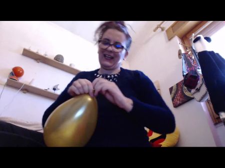 Seven Shooting Fluid Orgasms On Seven Inflated Balloons For You