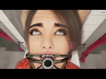 Hardcore 3D Metalbondage und Latex-Zusammenstellung 