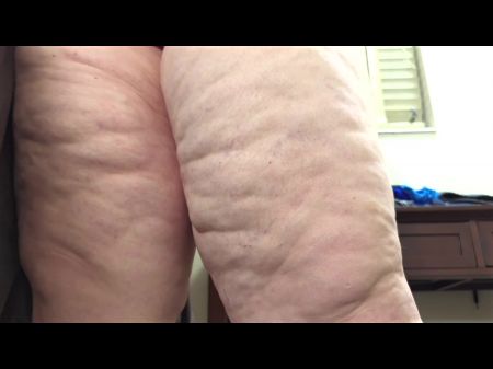 Aged Plumper Grandma In Handsome Culo Shorts Showing Hefty Large Caboose And Wet Edible White Poon Close Up - Chubby Phat Ass White Girl Cougar - Weenie Cum