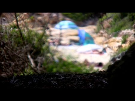 fantástica cogida pública con vistas a la playa 