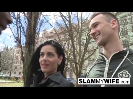 Cuck sah zu, wie seine Frau einen BBC in den Arsch nahm 