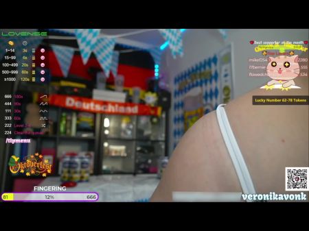 Busty German Honey With Superb Curves Celebrates Oktoberfest Bouncing Ginormous Bra-stuffers