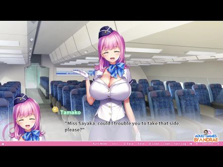 ep61 1: 飞行中性爱三人组空姐服务 oppai ero 应用学院 