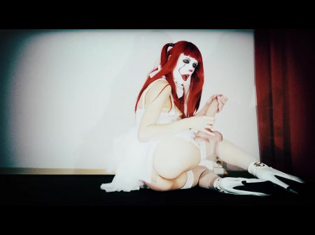 Creepy Version: Hot Doll Pennywise Fucks Her Gash With A Yam-sized Fake Penis - Halloween 2023