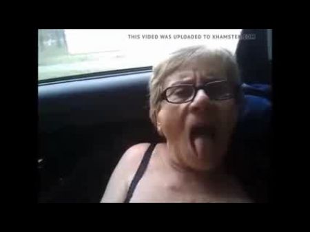 Enormous Grandmother Pisses During Climax