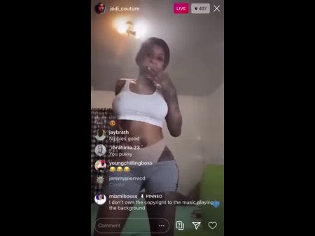 jodi couture mostrando su culo sexy y haciendo twerking 