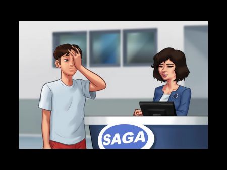 Summertime Saga: Sexy Japanische Arbeiterin Liebt Es, Von Einem Riesigen Schwanz Gefickt Zu Werden, Während Sie Streams Ansieht 