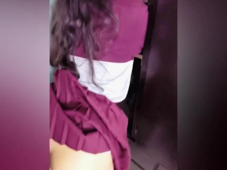 She Her Neighbor Secretly When She Comes Home From School ! The Bastard Records Everything !