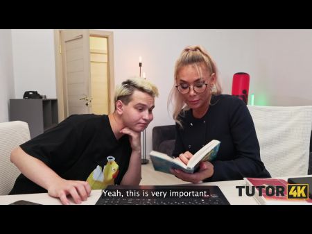 tutor4k. Russische blonde Nachhilfelehrerin bekam etwas Sperma in ihren Kaffee und dann in ihren Mund 