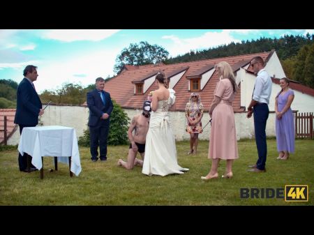 Bride4k . Timid Bride With Innate Breast Is Pounded Toughly In Front Of Everyone In Public