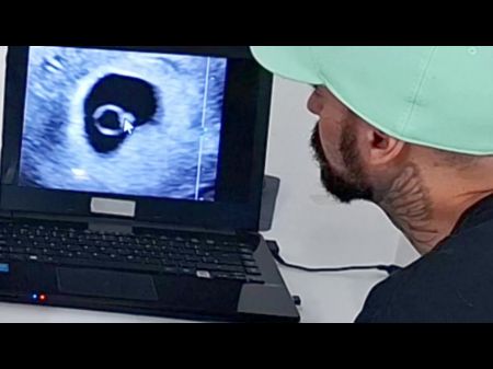 Wifey Does Ultrasound With Wild Physician Next To Cuckold Hubby