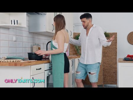Enormous Boob Stepsister Seduce Her Hungry Stepbro On A Kitchen