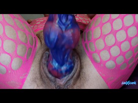 Breeding Session In Pink Stockings . Spread , Packed With Four Eggs & Birth