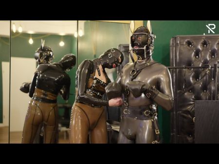 Rubber Horse Play: Bridle Up And Instructing On The Treadmill