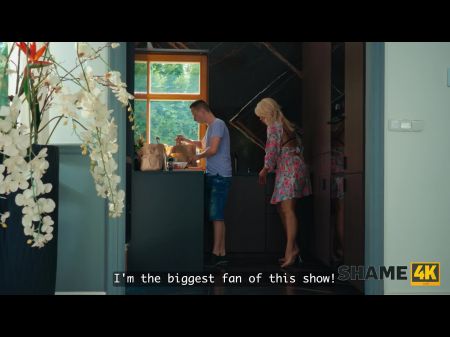 Light Haired Milf Is Riding A Young Prick Secretly