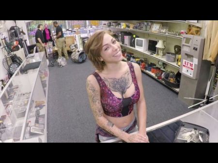 Inked Babe Harrison Gives Pawnshop Possessor A Strong Time