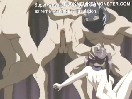 Anime Bukkake Bi-atch Pounded