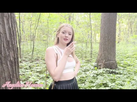Legal Year Older Smoking Girl Shagged In The Butt And Peed On In The Forest