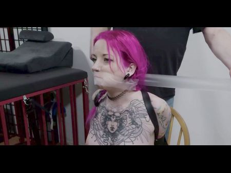 Solo Tied And Taped Sybian Saddle Ride