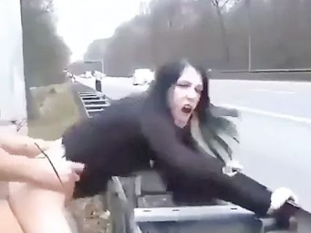 Croatian Doll Pounded On A Highway