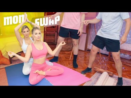 Supah Superb Step Mommys Take Their Step Sons To A Tantric Sex Yoga Retreat -