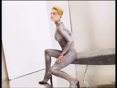 Jeri Ryan - 1997 Photoshoot In Silver Catsuit For Starlet Trek