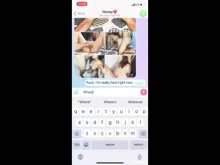 Sexwife Hotwife Sexting Sending Pictures For Her Husband While Threesome